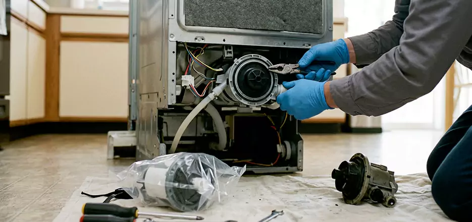 Dishwasher Motor Pump Replacement in West Haven