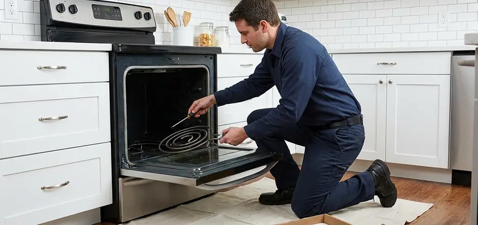 Oven Lower Heating Element Replacement in West Haven